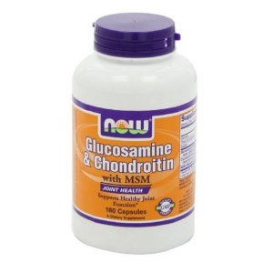 NOW Foods Glucosamine 1.1g, Chondroitin 1.2g, with MSM 300mg, 180 Capsules