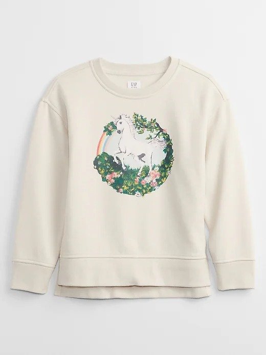 Kids Graphic Tunic Sweatshirt