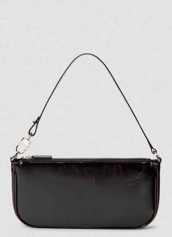 Rachel Patent Leather Shoulder Bag in Black