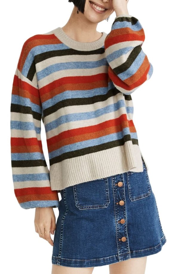 Payton Coziest Yarn Striped Pullover