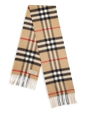 - Kid's Explode Check Cashmere Scarf