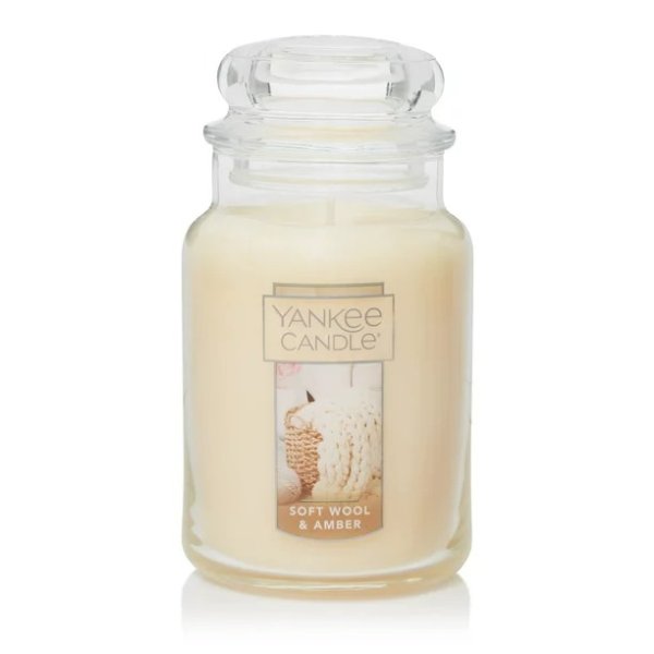 Soft Wool & Amber- Original Large Jar Candle