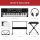 61-Key Beginners Electronic  Keyboard Piano Set w/ Lighted Keys, Headphones