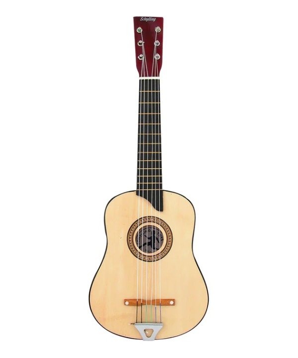 Natural Six-String Acoustic Guitar Toy