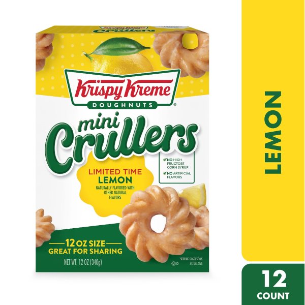 Krispy Kreme Kk Mini Cruller Lemon 12ct