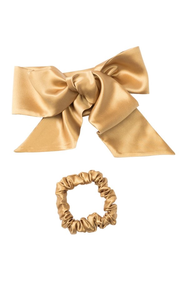 Gold Ribbon Hair Tie