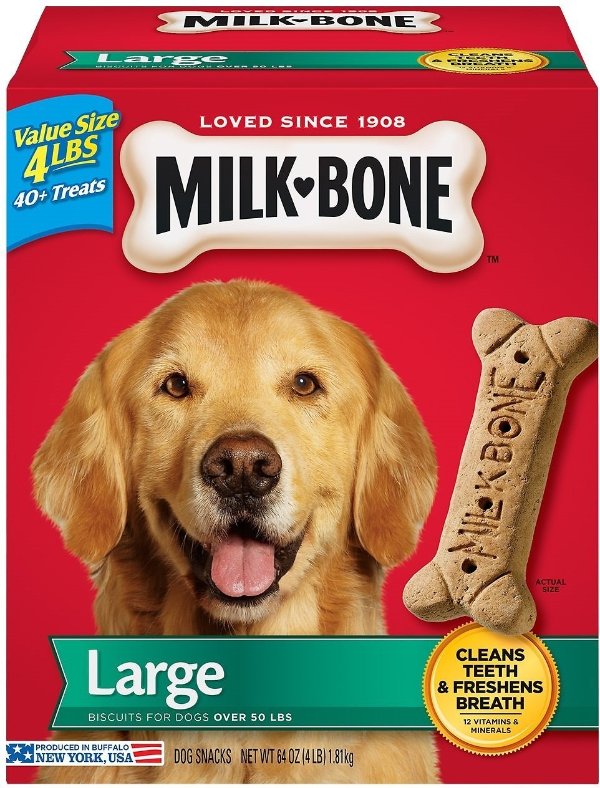 Original Large Biscuit Dog Treats, 4-lb box - Chewy.com