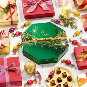 Godiva 年末大促 圣诞老人松露巧克力礼盒$9.6 星星礼盒$12.7
