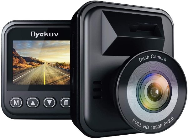 Byakov 1080P Dash Camera for Cars with 170° Wide Angle