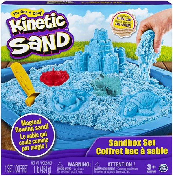  Sandbox Playset with 1lb of Blue and 3 Molds, for Ages 3 and up