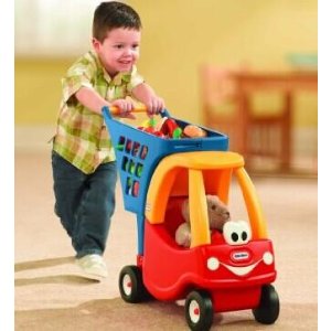 Lowest Price Ever! Little Tikes Cozy Shopping Cart Red/Yellow