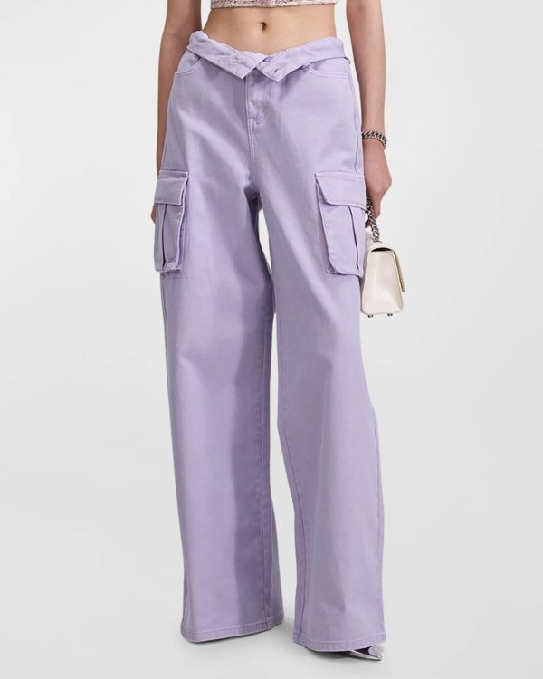 香芋紫牛仔裤
