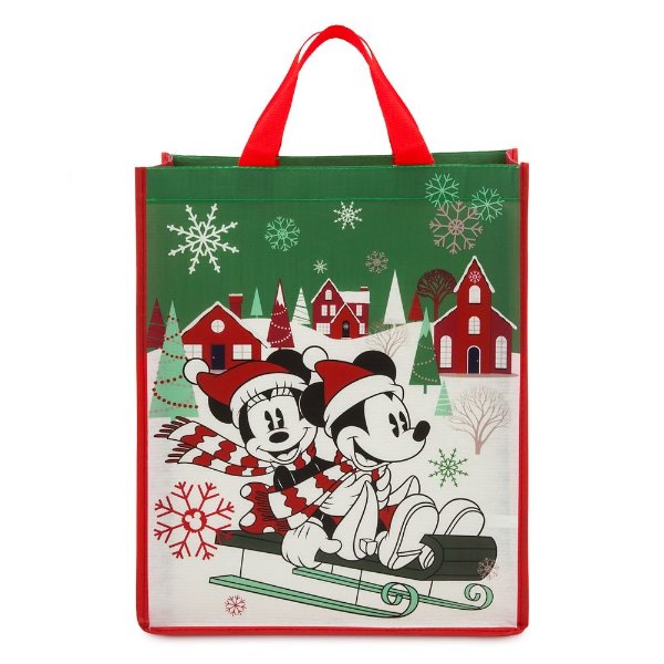 Mickey and Minnie Mouse Reusable Holiday Tote | shopDisney