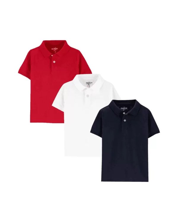 3-Pack Pique Polos