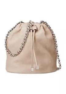 Washed Leather Medium Emmy Bucket Bag