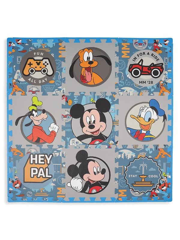 Kid's Disney Mickey Mouse 9-Piece Flooring Mat Set