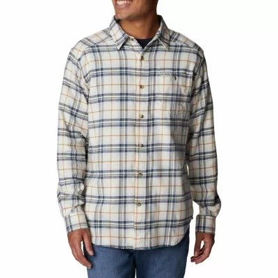 Cornell Woods™ Mens Regular Fit Long Sleeve Plaid Button-Down Shirt