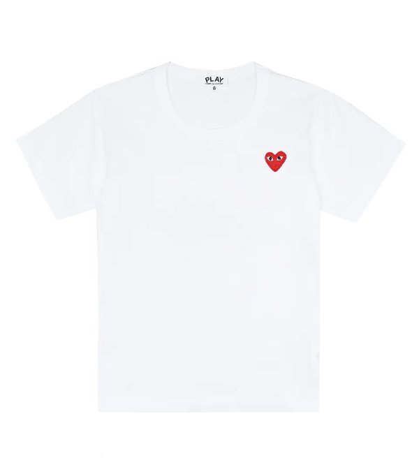 Heart logo cotton T-shirt