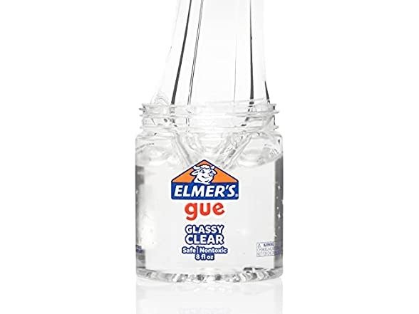 Gue Pre Made Slime, Glassy Clear, 2-Pack