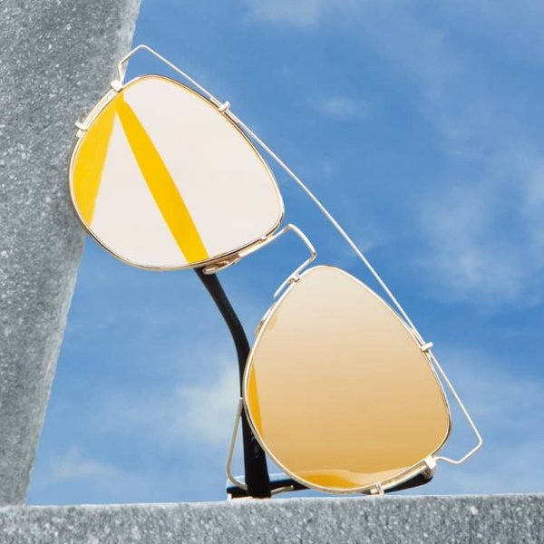 Technologic 57mm Brow Bar Sunglasses