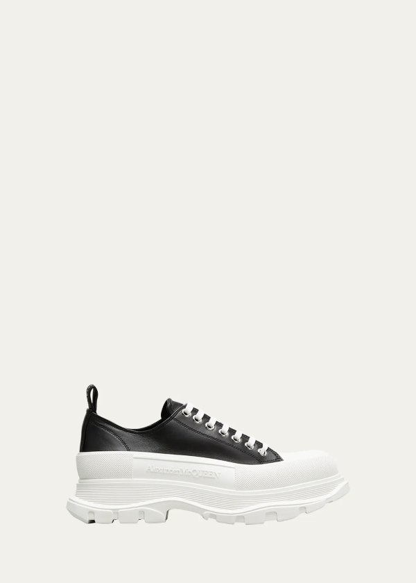 Tread Slick Leather Chunky Low-Top Sneakers