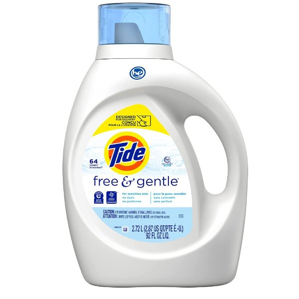 Free & Gentle Liquid Laundry Detergent, 92 Fl Oz