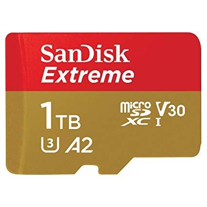1TB Extreme MicroSDXC A2, U3, V30