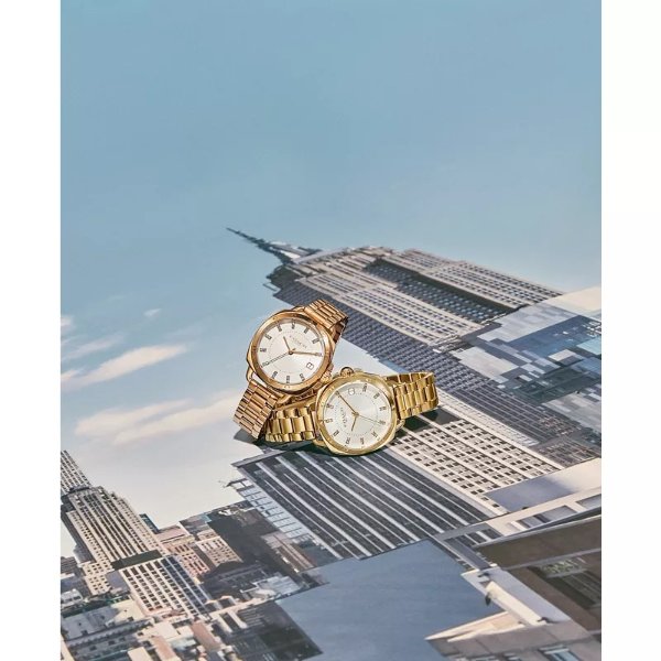 Women's Tatum Rose Gold-Tone Stainless Steel Bracelet Watch, 34mm