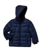 (Boys 4-7) Hooded Fleece Puffer Jacket