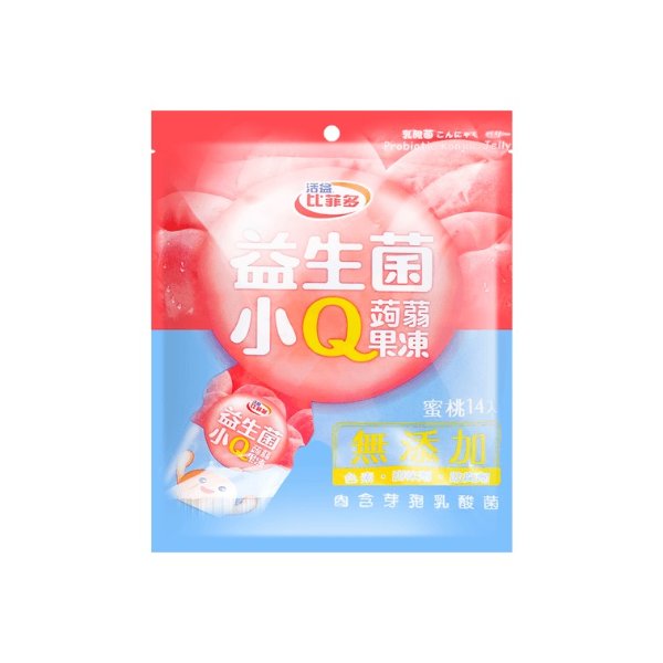 Bifido Peach Flavor Probiotic Small Q Konjac Jelly 14pcs 280g
