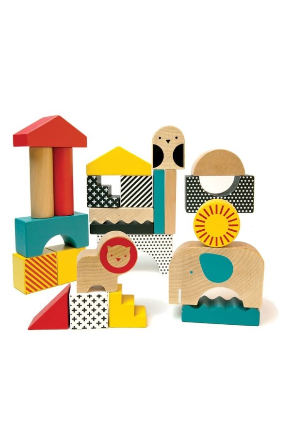 Animal Town 26-Piece Wooden Blocks Set