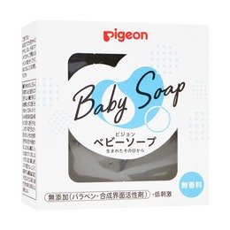 日本PIGEON贝亲 婴儿透明洁肤皂 宝宝皂植物萃取温和清洗 香皂 90g