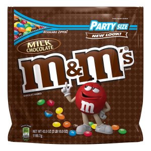 M&M'S Chocolate Candy Party Size 42-Ounce Bag (Pack of 2)