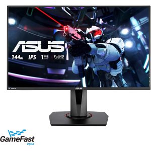 $218.49 华硕 VG279Q 27 全高清 1080p IPS 144Hz 1ms (MPRT) DP HDMI DVI 护眼游戏显示器,带 FreeSync/自适应同步
