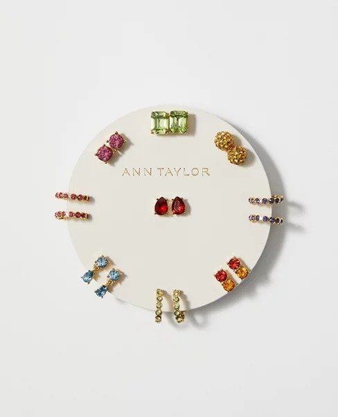 Jeweled Stud Earring Set | Ann Taylor