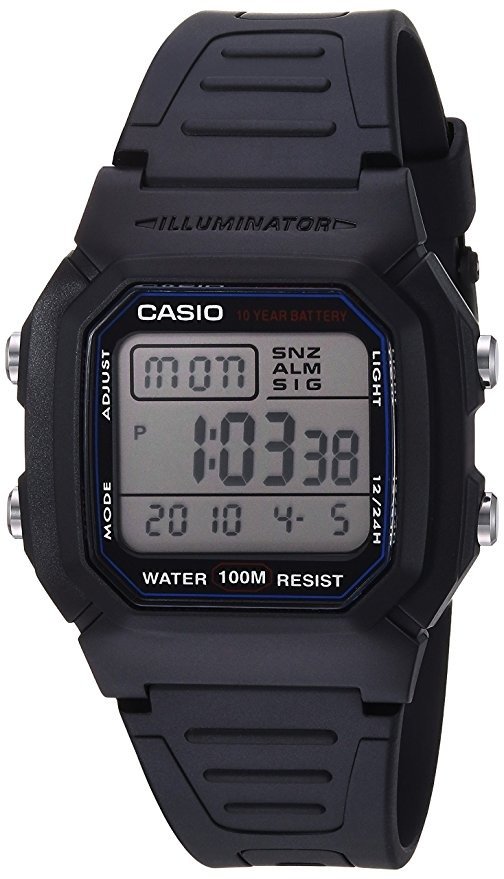 Casio Men's Classic W800H-1AV Sport Watch with Black Resin Band 29.95