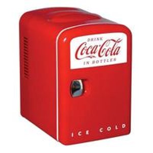 Coca-Cola 0.14 cu. ft. Retro Fridge in Red,KWC-4-20 