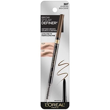 Makeup Brow Stylist Definer Waterproof Eyebrow Pencil UltraFine Mechanical Pencil Draws Tiny Brow Hairs Fills in Sparse Areas Gaps Ounce Count, Ash Brown, 0.003 Fl Oz