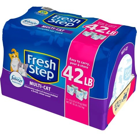 Multi-Cat Extra Strength Scented Clumping Cat Litter with the Power of Febreze, 42 lbs. | Petco