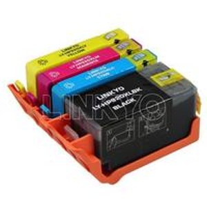 LINKYO Remanufactured HP 920XL Ink Cartridge 4 Color Combo Pack