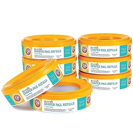 ® Arm & Hammer Diaper Pail Refill Rings, 2,176 Count, 8 Pack (272 Count each)