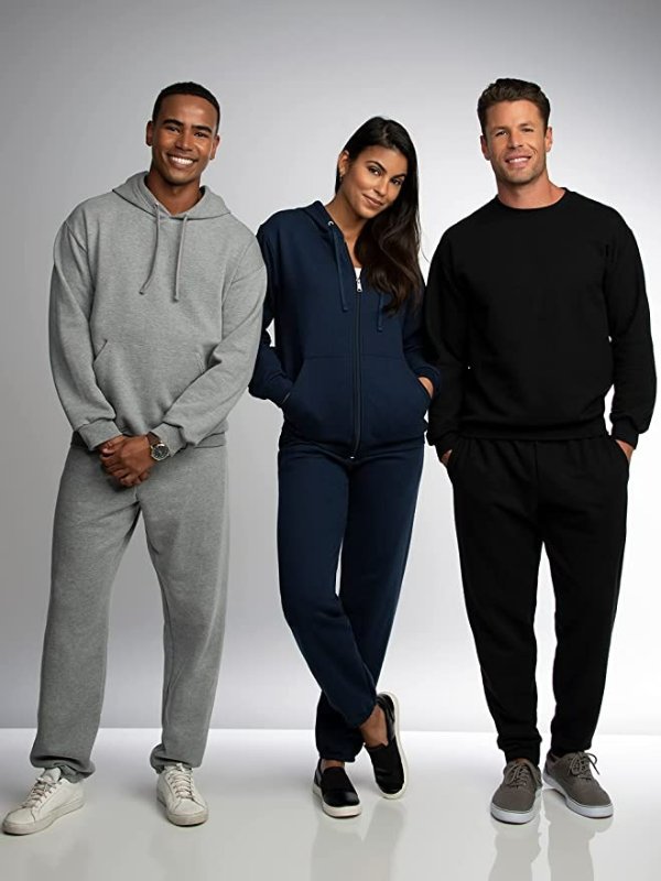 Fruit of the Loom Men's Eversoft Fleece Sweatpants with Pockets, Moisture Wicking & Breathable, Regular & Big Man Sizes