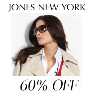Jones New York 春季服饰4折促销(60% Off)