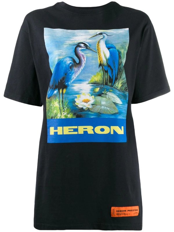 oversized Heron print T-shirt