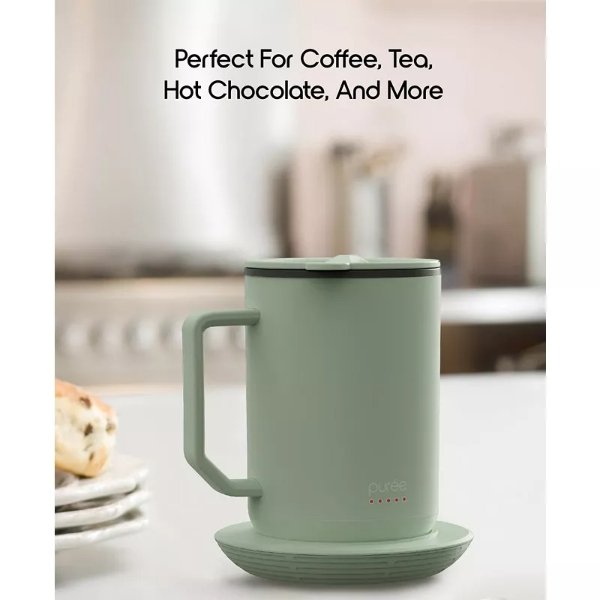 Tzumi Puree Warming Coffee Mug, 12 oz.