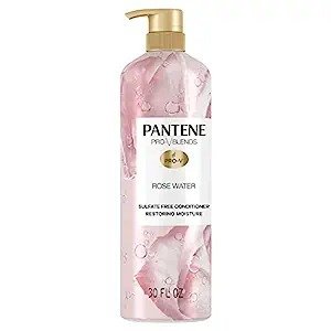 Rose Water Conditioner, Soothes, Replenishes Hydration, Safe for Color Treated Hair, Nutrient Infused with Vitamin B5 and Antioxidants, Pro-V Blends, 30.0 oz