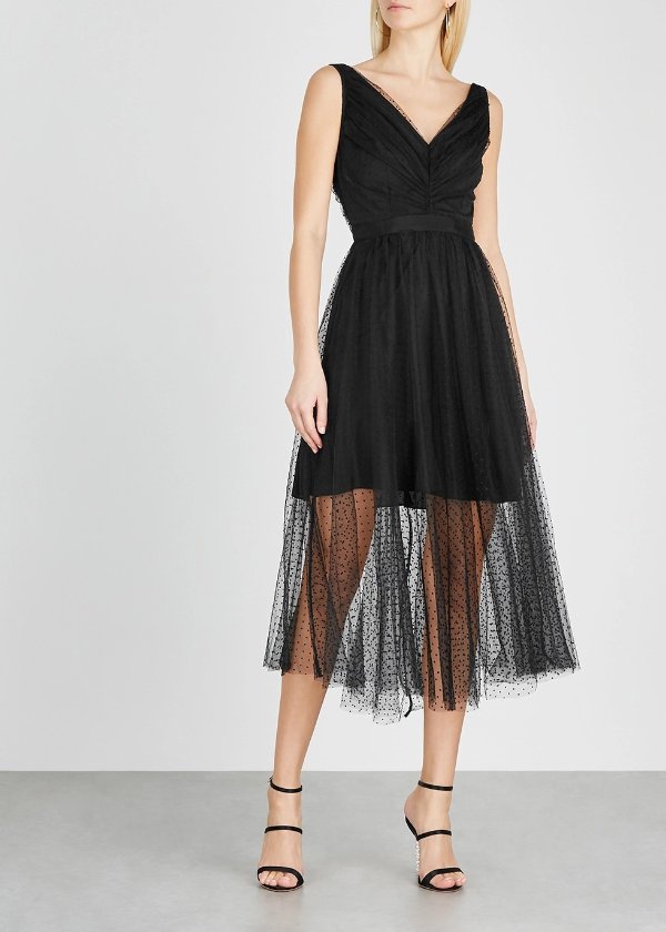 See You black tulle dress