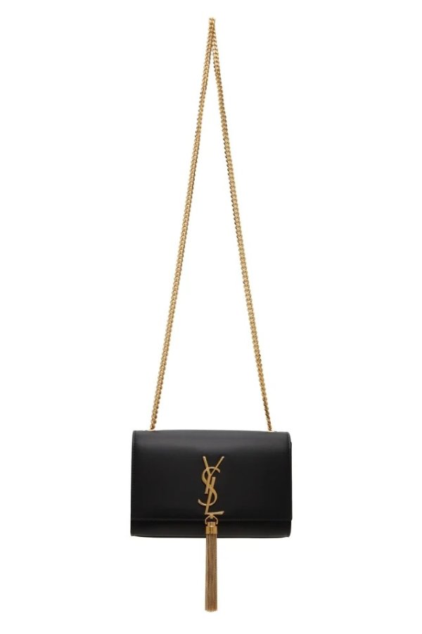 Black Small Kate Tassel Bag