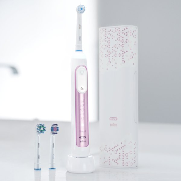 9600 Electric Toothbrush, Sakura Pink, 3 Brush Heads