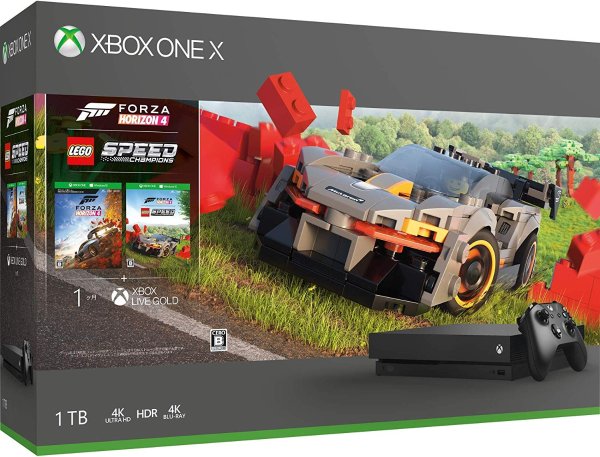 Xbox One X 1tb 游戏主机 极限竞速 地平线4 乐高竞速套装 00 北美省钱快报